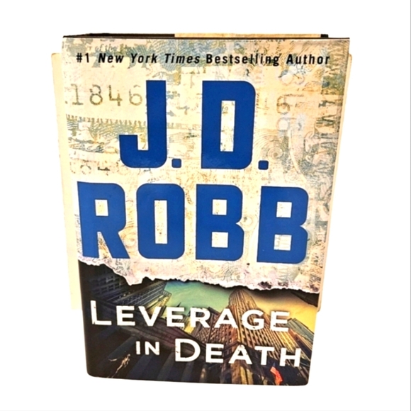 J.D. ROBB Leverage In Death Large Print Edition St. Martin's Press Bestselling - Picture 1 of 16